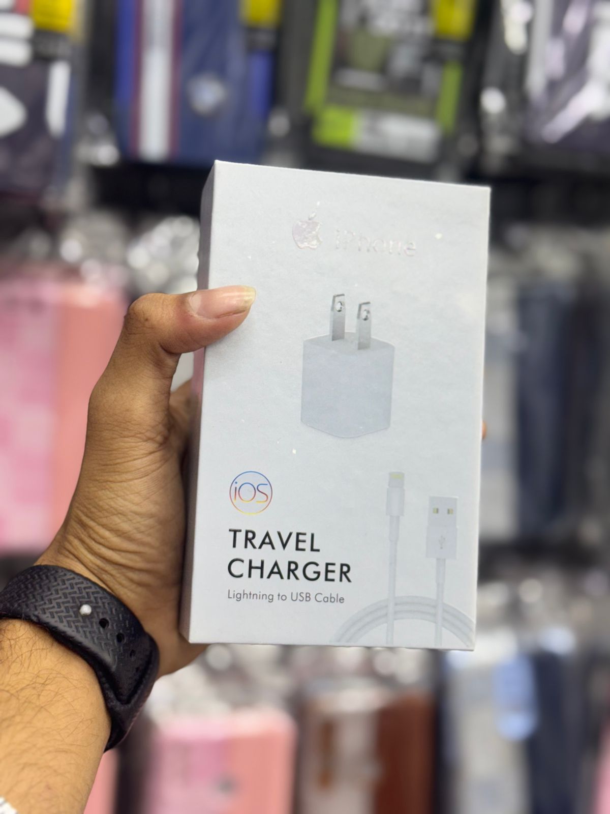 iPhone iOS Travel Charger Set – Lightning to USB Cable (2-Pin)